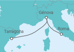 Itinerario del Crucero Italia - MSC Cruceros