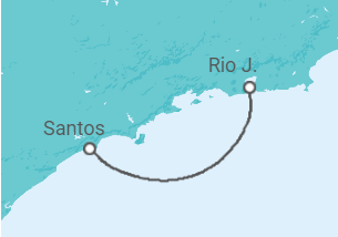 Itinerario del Crucero Brasil - MSC Cruceros
