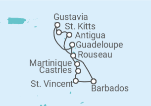 Itinerario del Crucero Corazón y alma tropicales - Regent Seven Seas