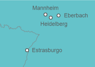 Itinerario del Crucero Crucero Gastronómico  - CroisiEurope