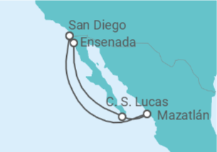 Itinerario del Crucero México - NCL Norwegian Cruise Line