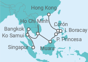 Itinerario del Crucero Tailandia, Vietnam y Filipinas - NCL Norwegian Cruise Line