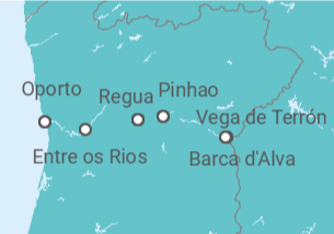 Itinerario del Crucero El seductor Duero - AmaWaterways