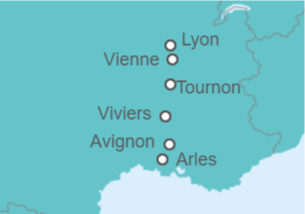 Itinerario del Crucero Colores de la Provenza - AmaWaterways