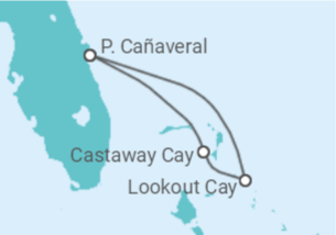 Itinerario del Crucero Estados Unidos (EE.UU.) - Disney Cruise Line