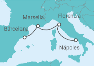 Itinerario del Crucero Italia, Francia - MSC Cruceros