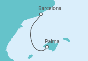Itinerario del Crucero Crucero de inauguración - Corazul Cruceros