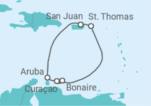 Itinerario del Crucero Caribe Sur - Royal Caribbean