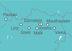 Itinerario del Crucero Austria, Alemania - Riverside