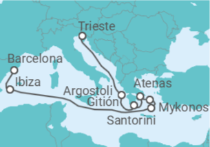 Itinerario del Crucero Antigüedades e história - Regent Seven Seas