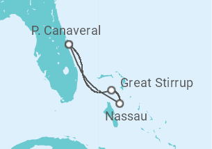 Itinerario del Crucero Bahamas: Great Stirrup Cay y Nasáu - NCL Norwegian Cruise Line
