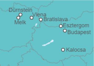 Itinerario del Crucero Las perlas del Danubio - Con vuelos - CroisiEurope