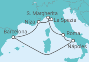 Itinerario del Crucero Francia y la Riviera Italiana TI - Celebrity Cruises