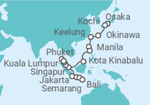 Itinerario del Crucero Islas idílicas de Asia - Regent Seven Seas