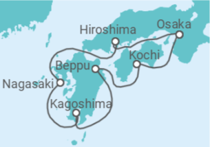 Itinerario del Crucero Japón - Regent Seven Seas