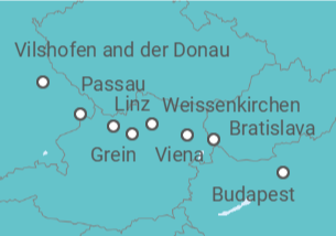Itinerario del Crucero Melodías del Danubio - AmaWaterways