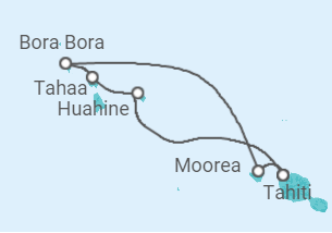 Itinerario del Crucero Polinesia Francesa - Paul Gauguin