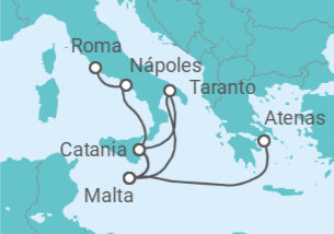 Itinerario del Crucero Malta, Italia - Costa Cruceros