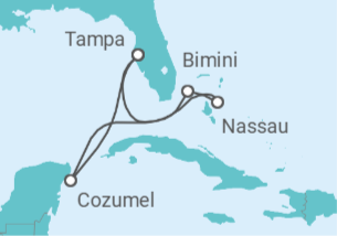 Itinerario del Crucero Bahamas, México TI - Celebrity Cruises
