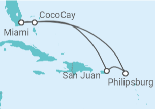 Itinerario del Crucero Puerto Rico, Saint Maarten TI - Celebrity Cruises