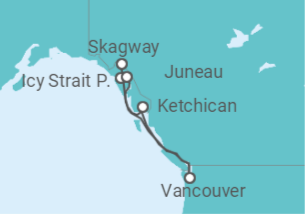Itinerario del Crucero Alaska TI - Celebrity Cruises