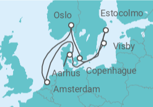 Itinerario del Crucero Noruega, Dinamarca, Suecia TI - Con vuelos - Celebrity Cruises