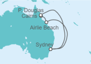Itinerario del Crucero Australia TI - Celebrity Cruises