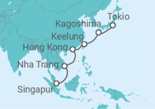 Itinerario del Crucero Japón, Vietnam, Hong Kong y Taiwán - Royal Caribbean