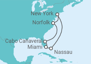 Itinerario del Crucero Estados Unidos (EE.UU.), Bahamas TI - AIDA