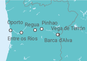 Itinerario del Crucero El seductor Duero - AmaWaterways