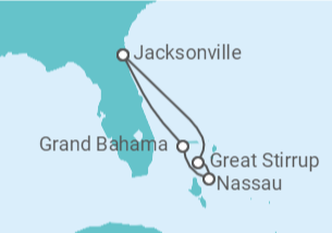 Itinerario del Crucero Bahamas - NCL Norwegian Cruise Line