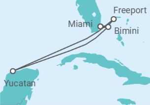 Itinerario del Crucero Hermanas en el mar: Resilient Lady - Virgin Voyages