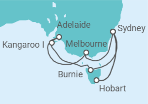 Itinerario del Crucero Australia - NCL Norwegian Cruise Line