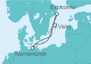 Itinerario del Crucero Suecia - AIDA