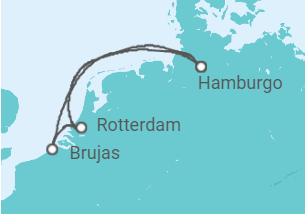 Itinerario del Crucero Bélgica, Holanda TI - AIDA