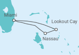 Itinerario del Crucero Bahamas - Disney Cruise Line