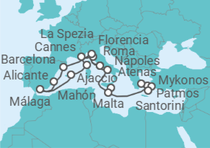 Itinerario del Crucero Un largo recorrido por las costas, la cultura y el tiempo - Explora Journeys