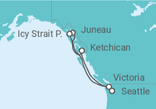 Itinerario del Crucero Alaska - MSC Cruceros