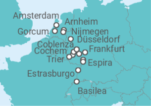 Itinerario del Crucero Las joyas del Rin y el Mosela - Riverside