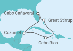 Itinerario del Crucero El Caribe: Great Stirrup Cay y Cozumel - NCL Norwegian Cruise Line