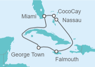 Itinerario del Crucero Bahamas, Jamaica, Islas Caimán - Royal Caribbean