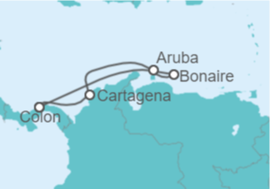 Itinerario del Crucero Caribe Sur - Royal Caribbean