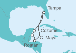 Itinerario del Crucero México, Honduras - Royal Caribbean