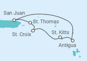 Itinerario del Crucero Caribe Sur - Royal Caribbean