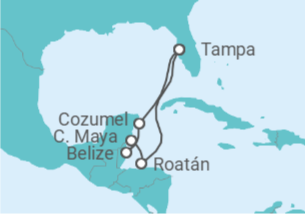 Itinerario del Crucero Honduras, Belice, México - Royal Caribbean