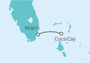 Itinerario del Crucero Escapada a Cococay - Royal Caribbean