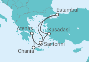 Itinerario del Crucero Grecia, Turquía - Royal Caribbean