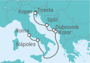 Itinerario del Crucero Italia, Croacia y el Adriático - Royal Caribbean