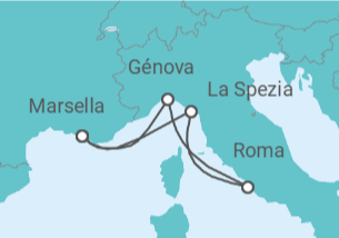 Itinerario del Crucero Italia - MSC Cruceros