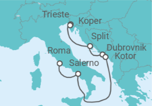 Itinerario del Crucero Italia, Croacia y el Adriático - Royal Caribbean